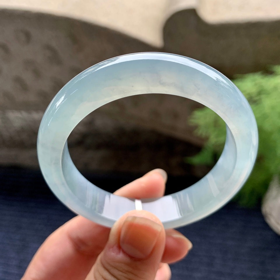 糯冰种晴底平安镯（52.8mm）（yc096226）