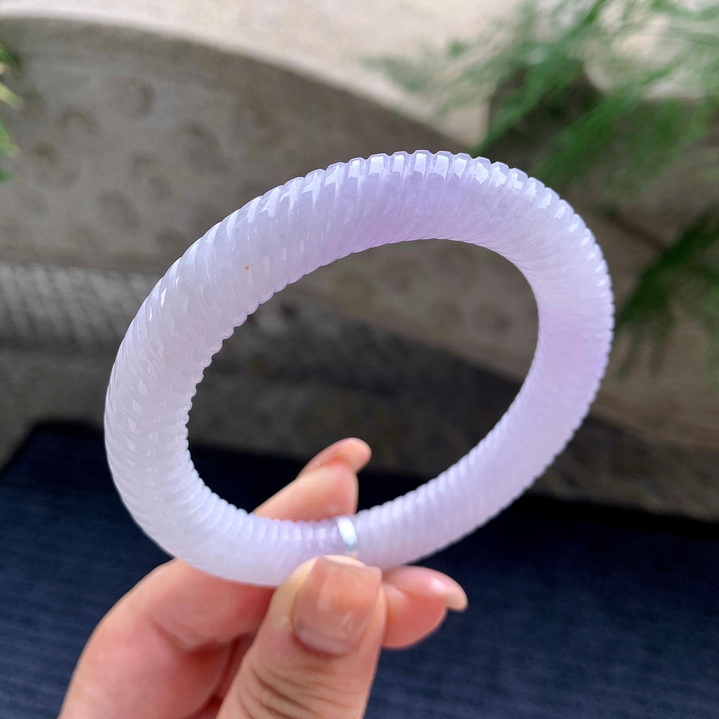 细糯种紫罗兰麻花圆条手镯 55圈口 （yc537861）