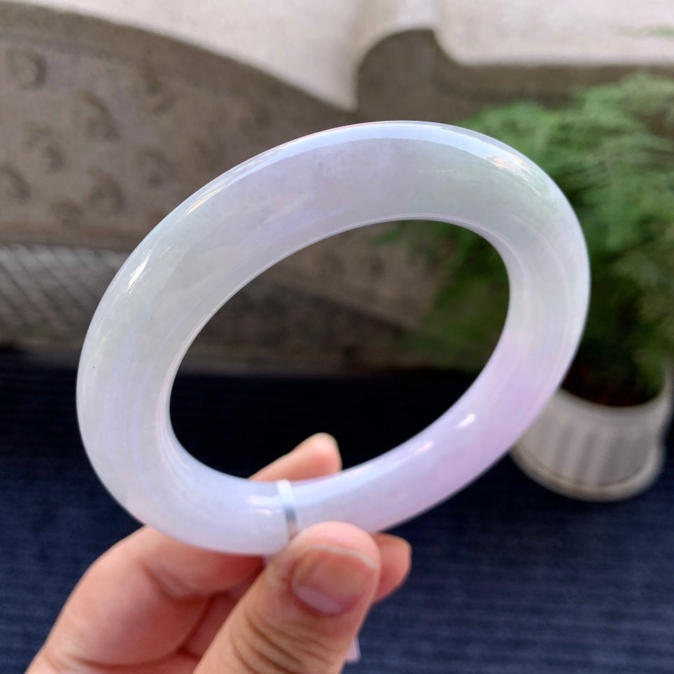 糯种紫罗兰圆条手镯（58.7mm）（yc079184）