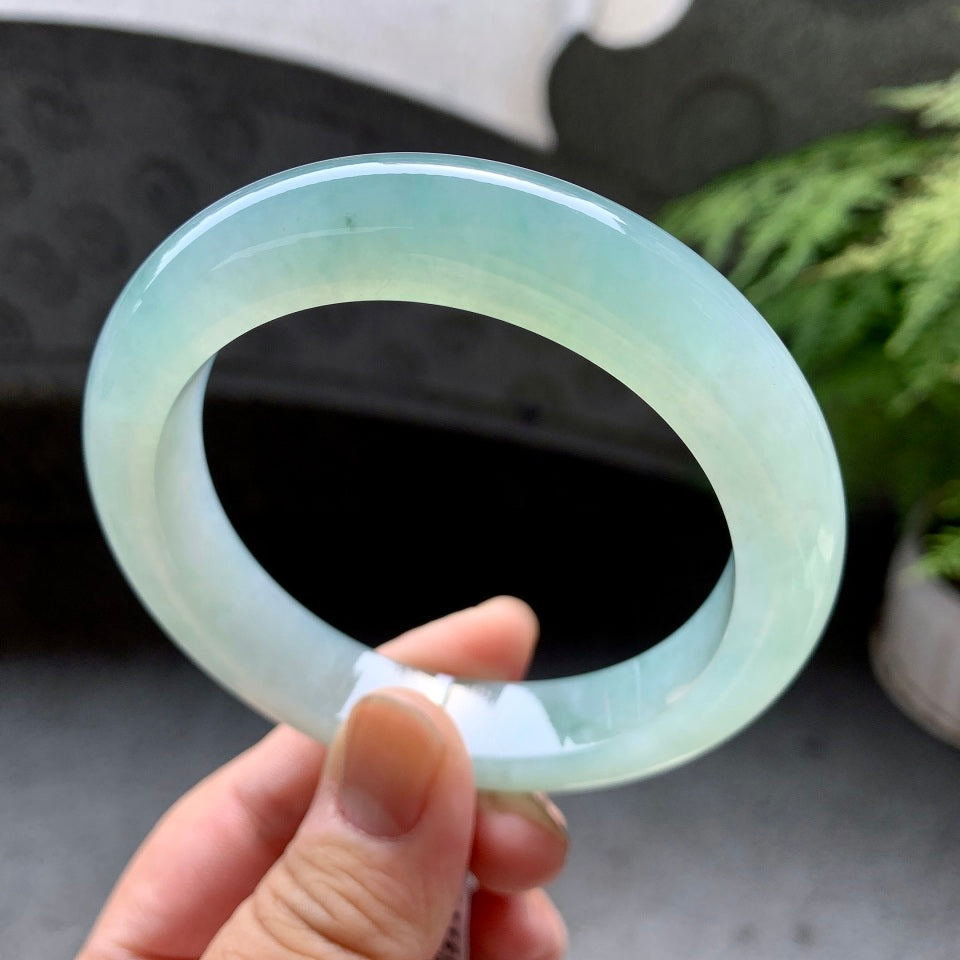 糯冰种晴水平安镯（59.6mm）（yc098117）