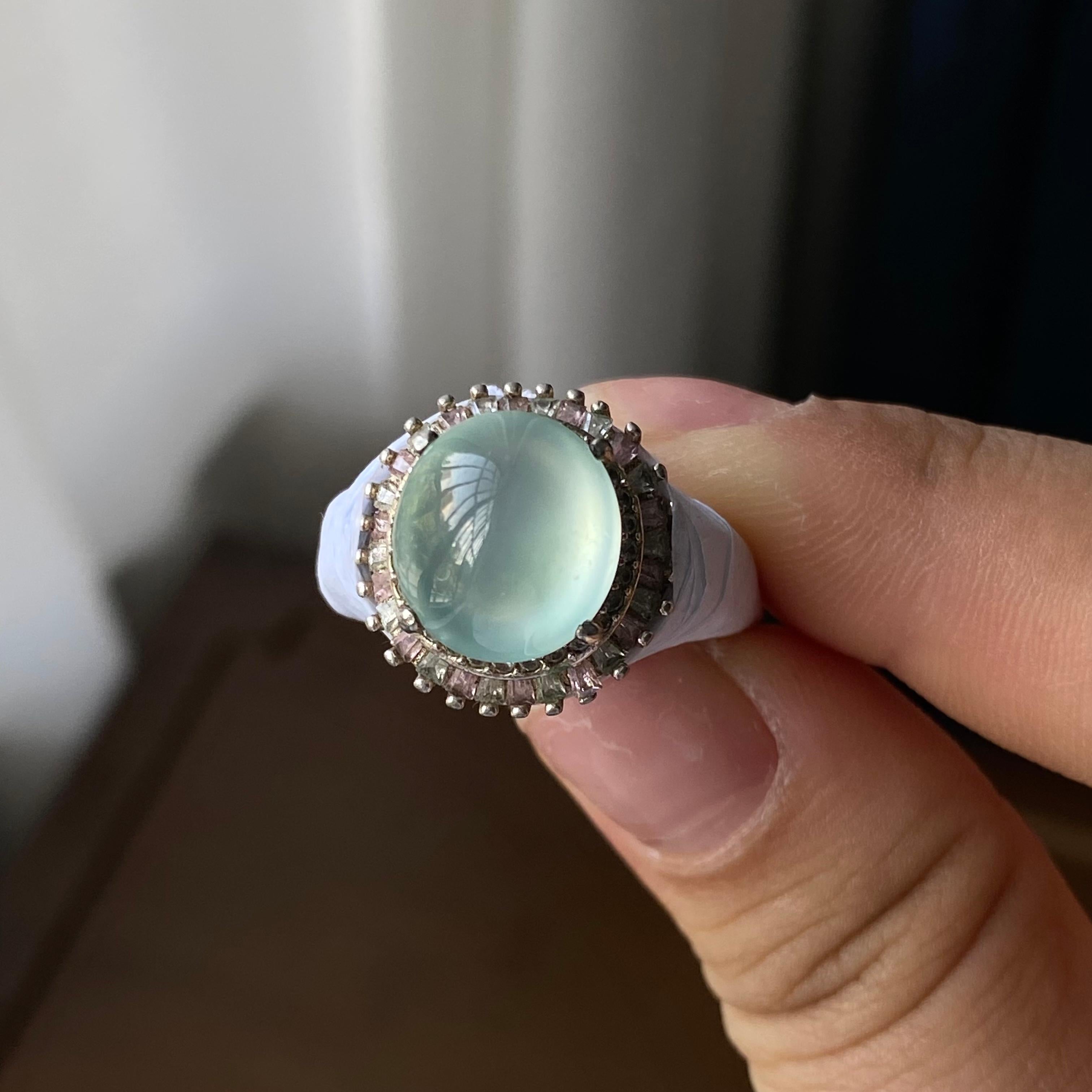 高冰种晴底蛋面裸石（yc303867）