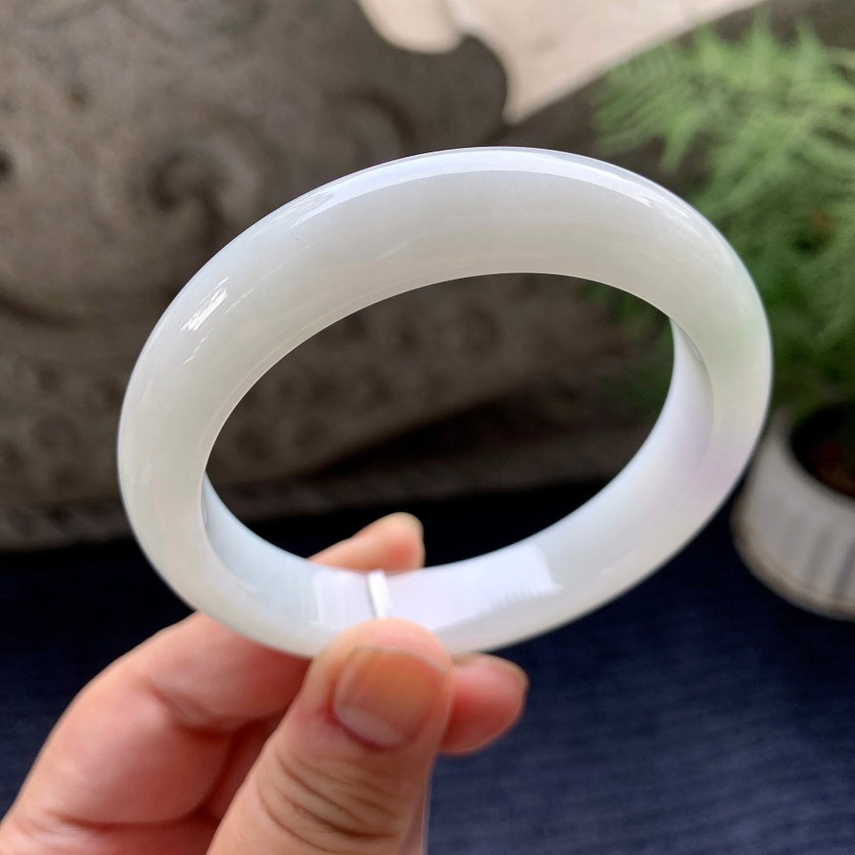 细糯种紫罗兰平安镯（58mm）（yc091746）