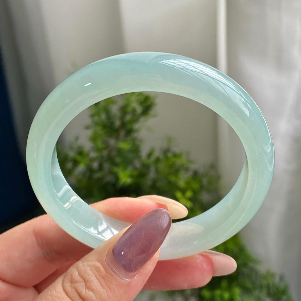 糯冰种晴底平安镯（53圈）（yc200540）