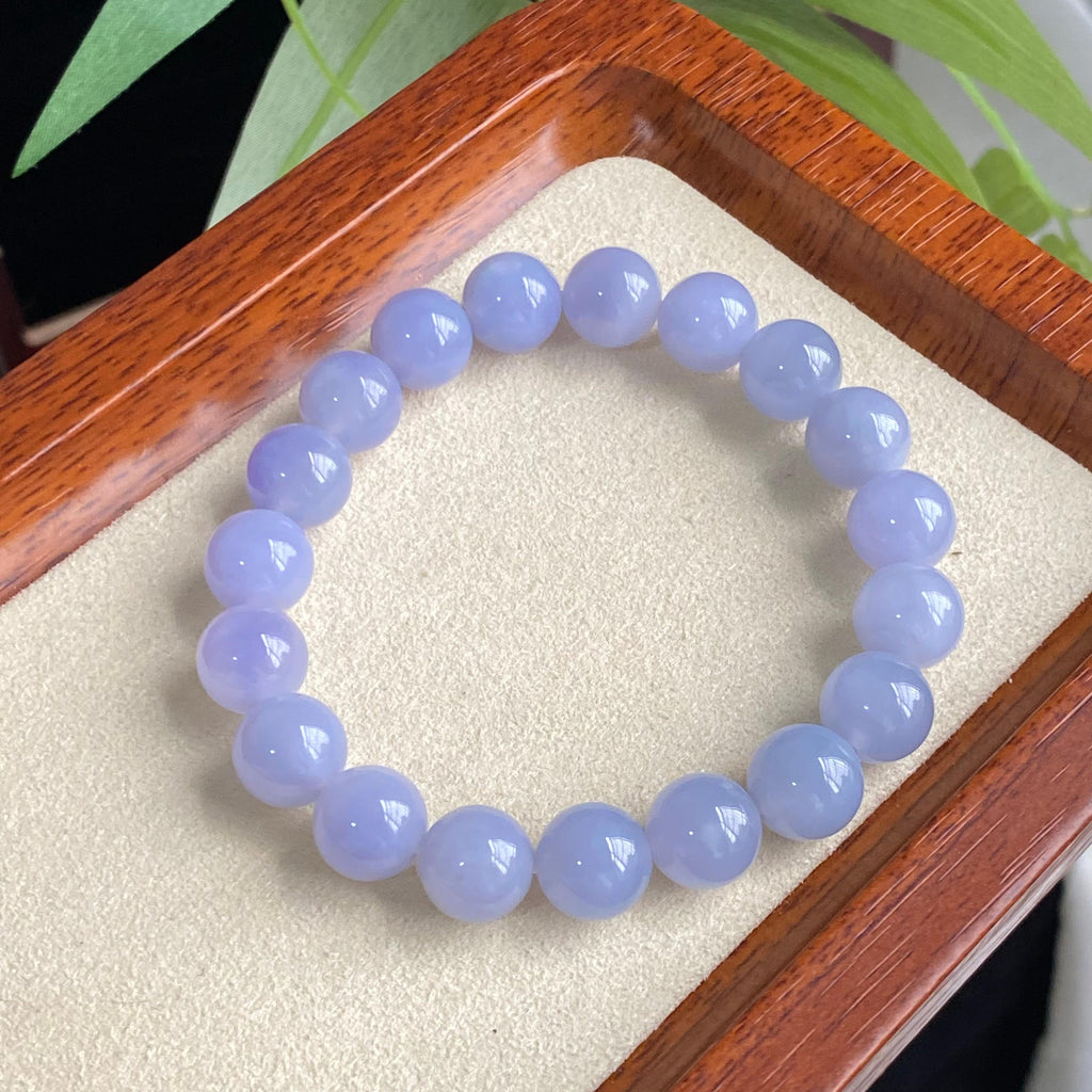 细糯种紫罗兰单圈手串（19颗）（yc196881）