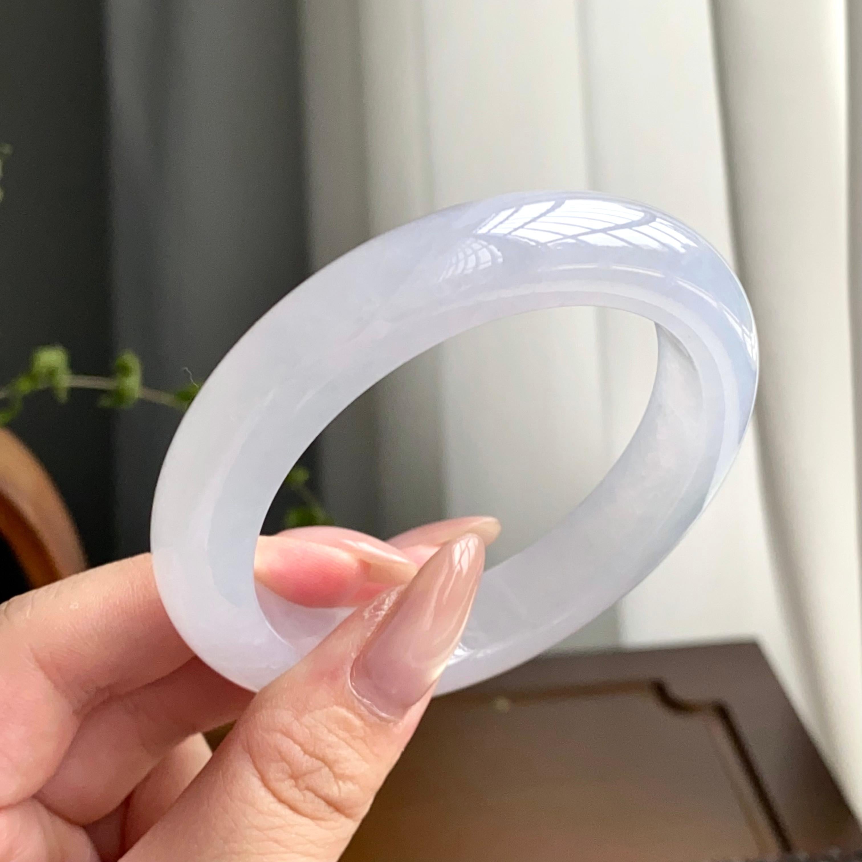 冰种白月光平安镯（56圈）（yc247639）