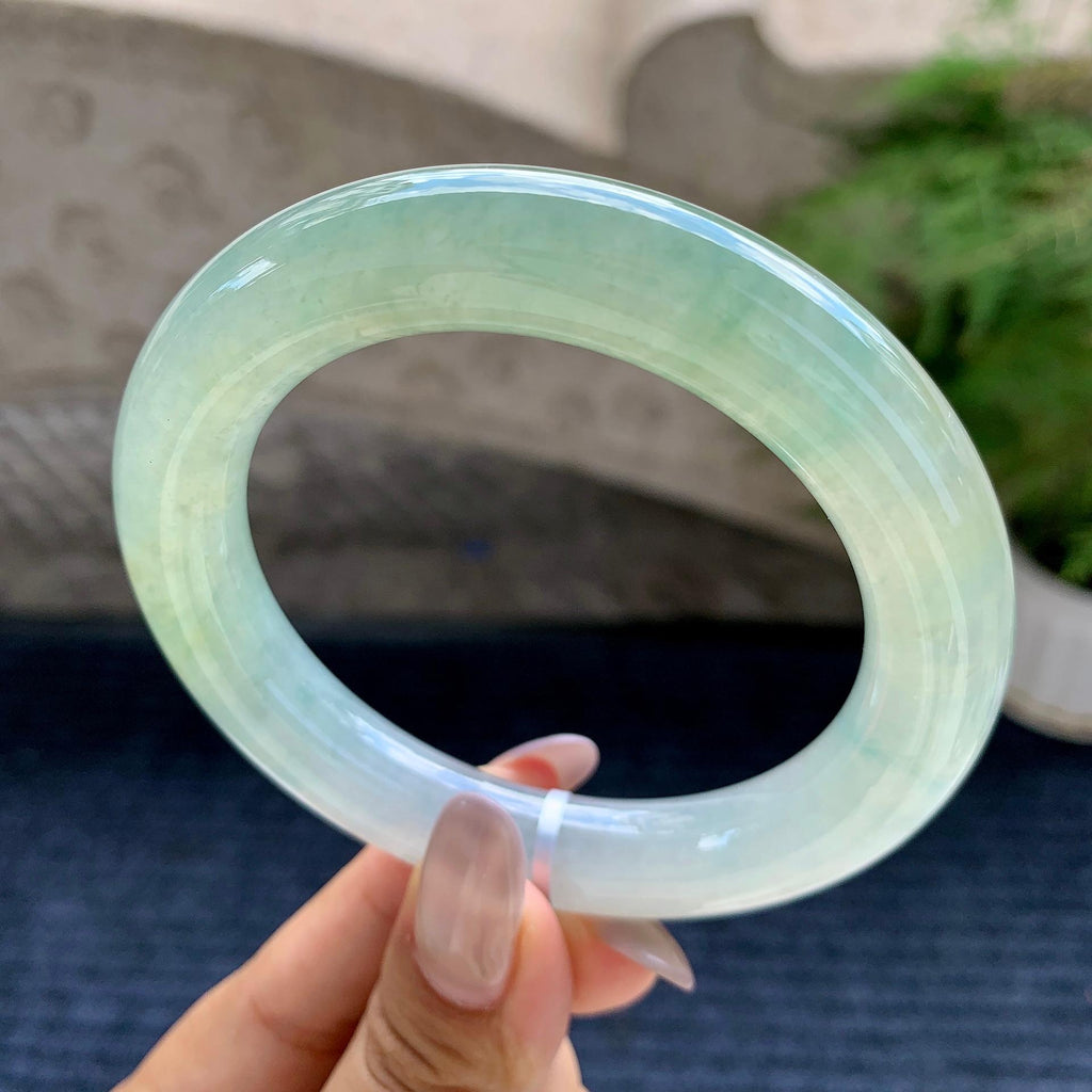 糯冰种晴水圆条手镯（58.2mm）（yc175804）