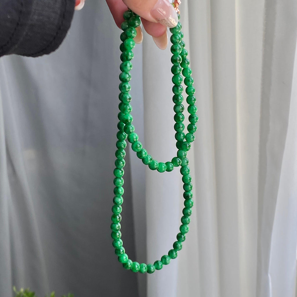 细糯种满绿珠链（102颗）（yc212974）