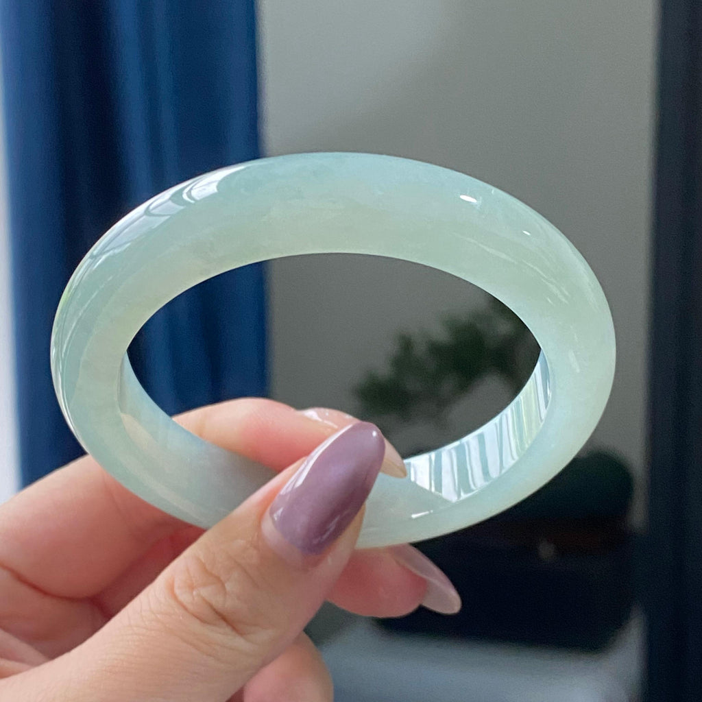 糯冰种晴底平安镯手镯（57圈）（yc196183）