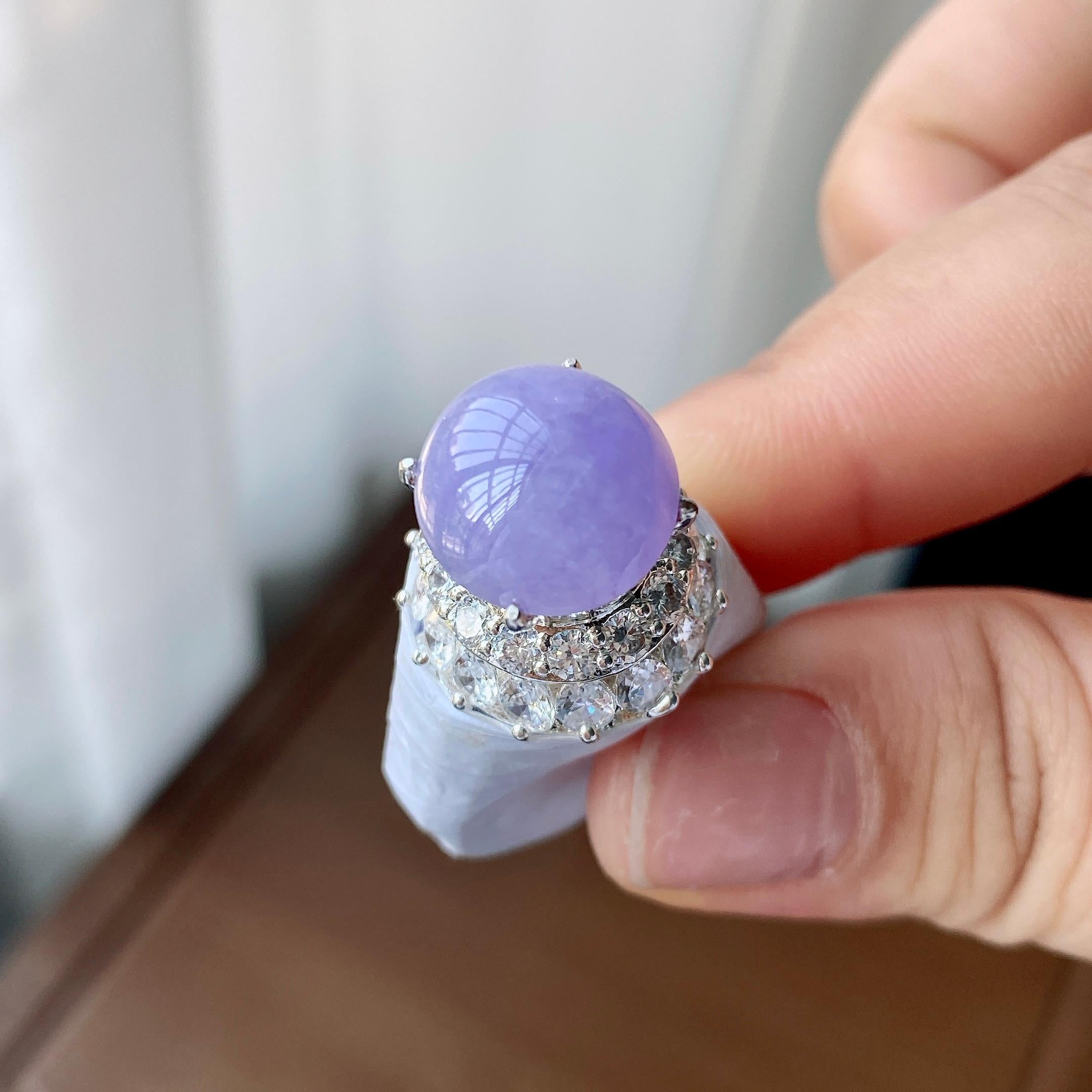 糯冰种自罗兰蛋面裸石（yc303864）