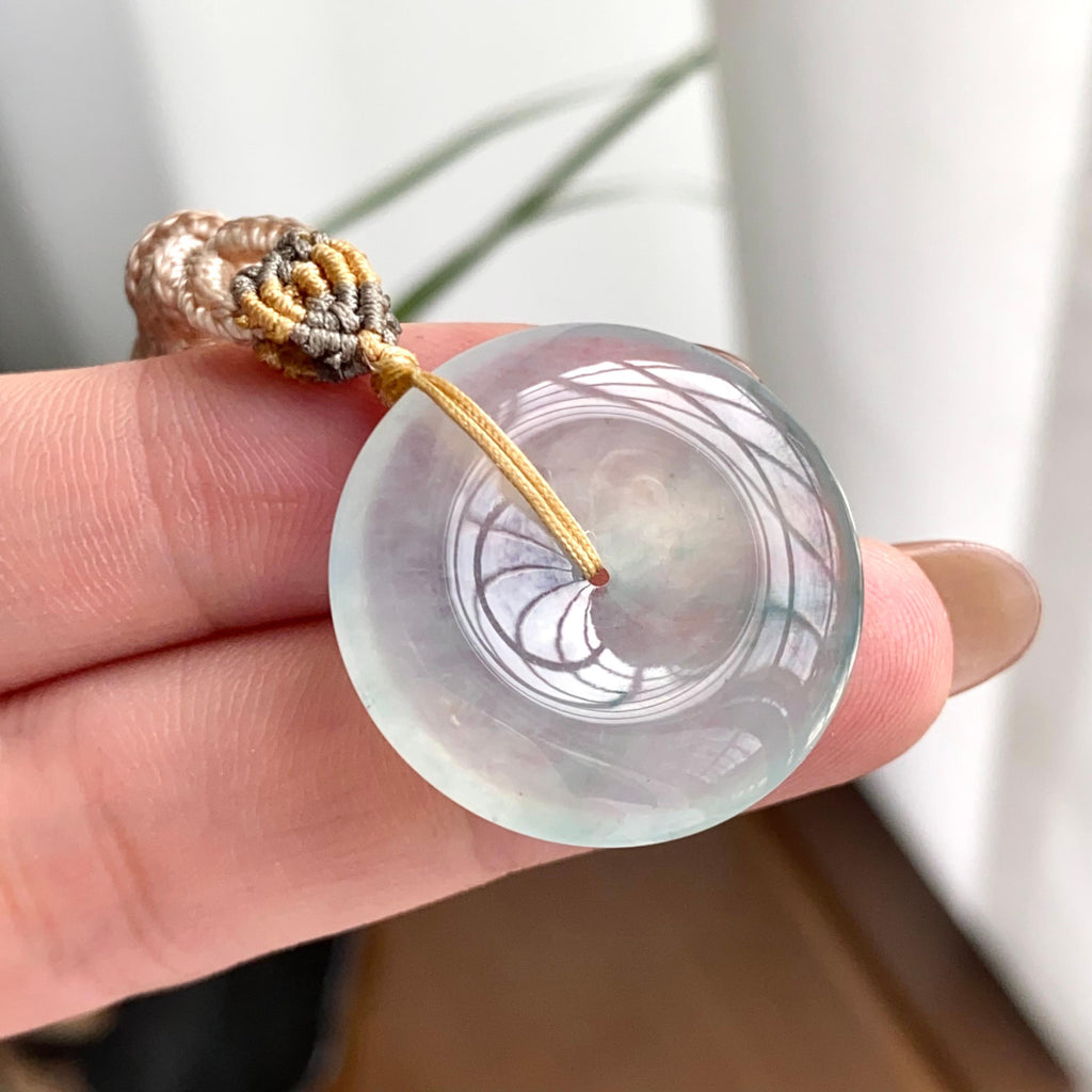 冰种飘花平安扣吊坠（yc262763）