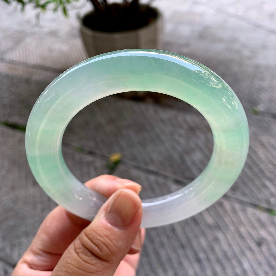 冰种晴水圆条手镯（61.4mm）（yc116136）