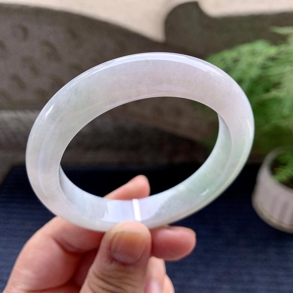 糯种淡晴底平安镯（56mm）（yc098146）