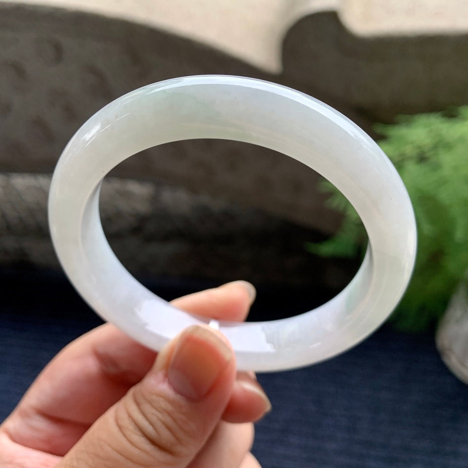 糯种飘花平安镯（57.4mm）（yc096613）