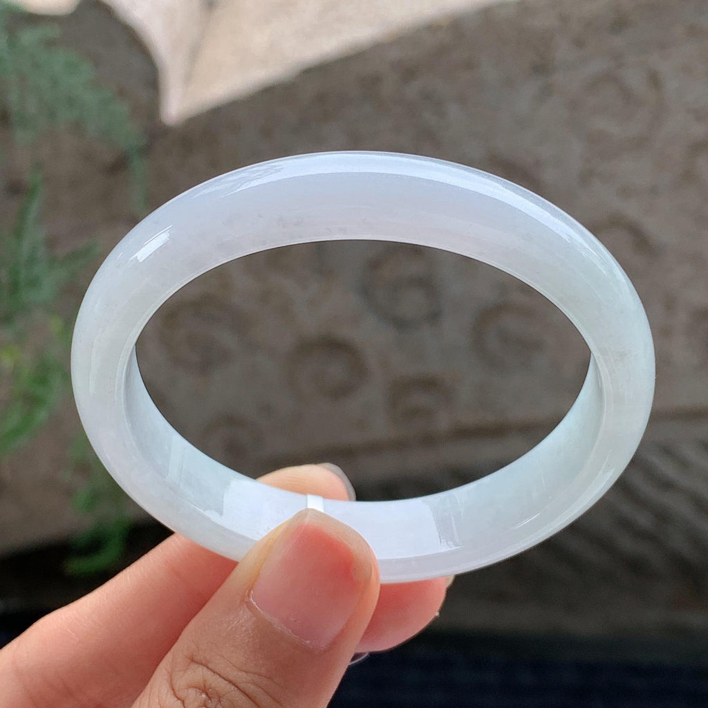细糯种 无色贵妃手镯 52.5圈 （yc696347）