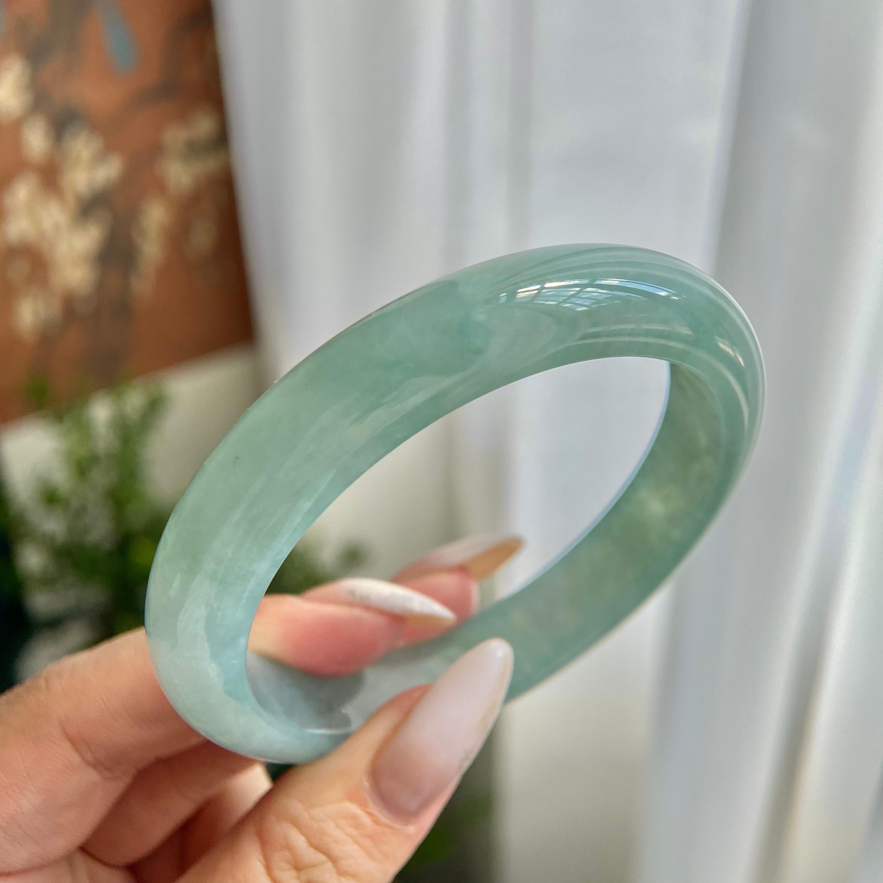 糯冰种晴底平安镯（60圈）（yc209997）