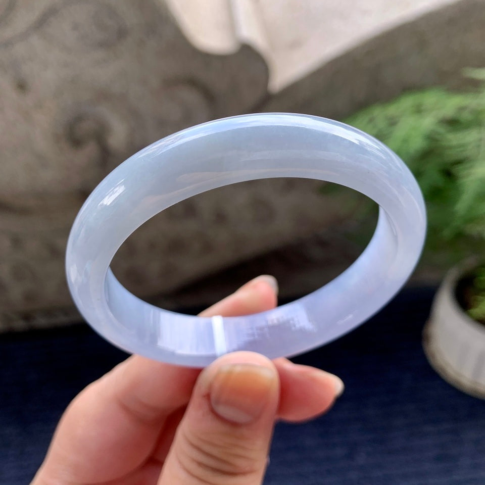 糯冰种紫罗兰贵妃手镯（55mm）（yc089907）