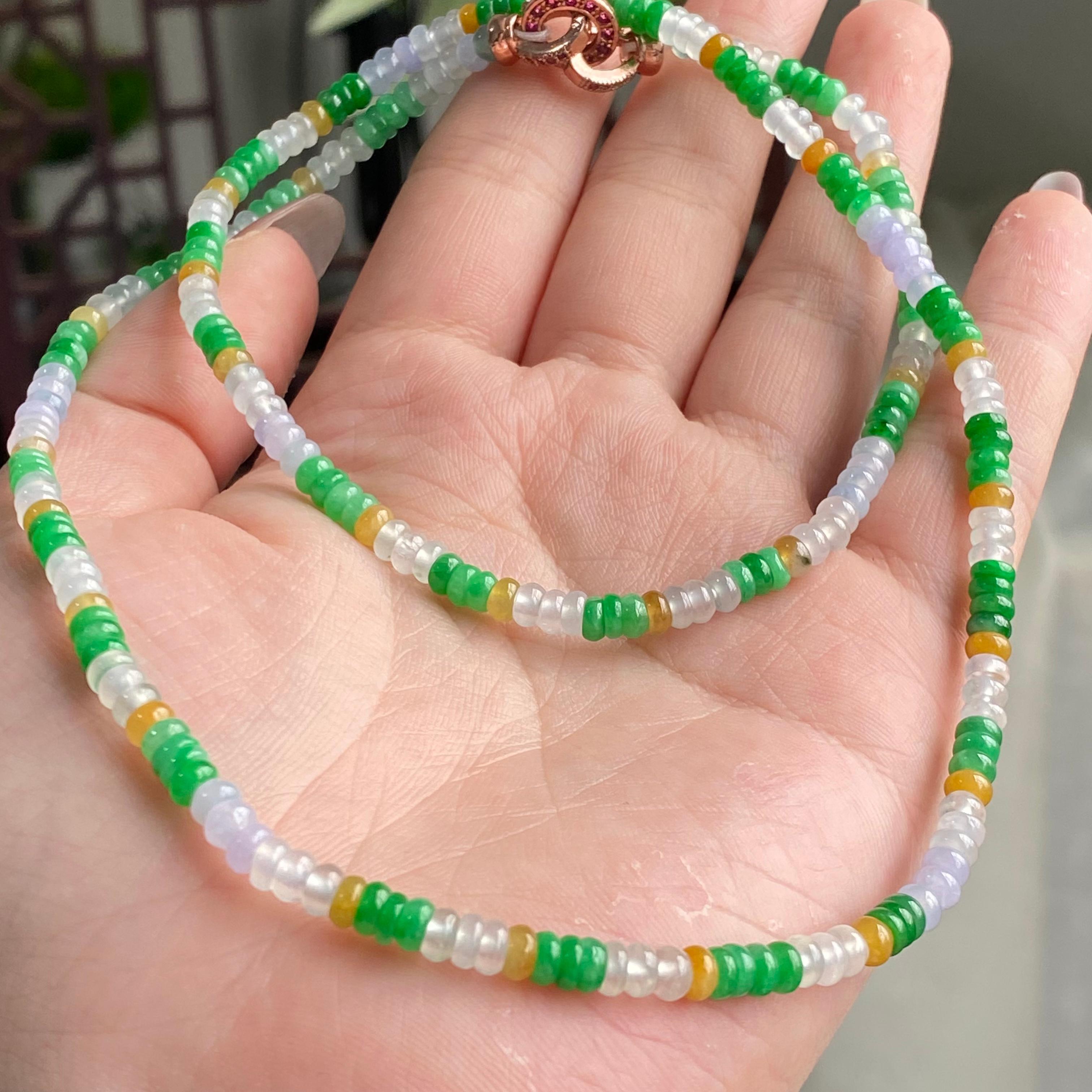 冰种多宝算盘珠珠链（yc196867）