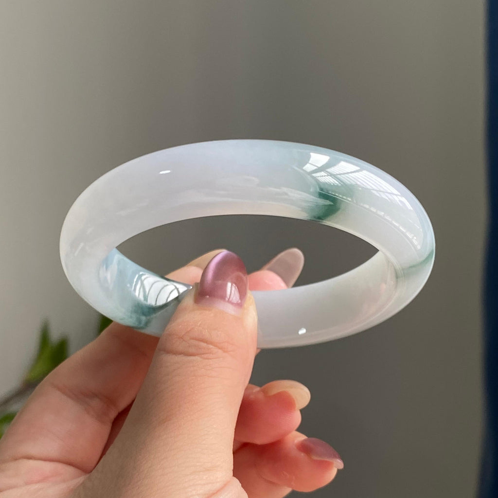 细糯种飘花平安镯手镯（56圈）（yc196860）