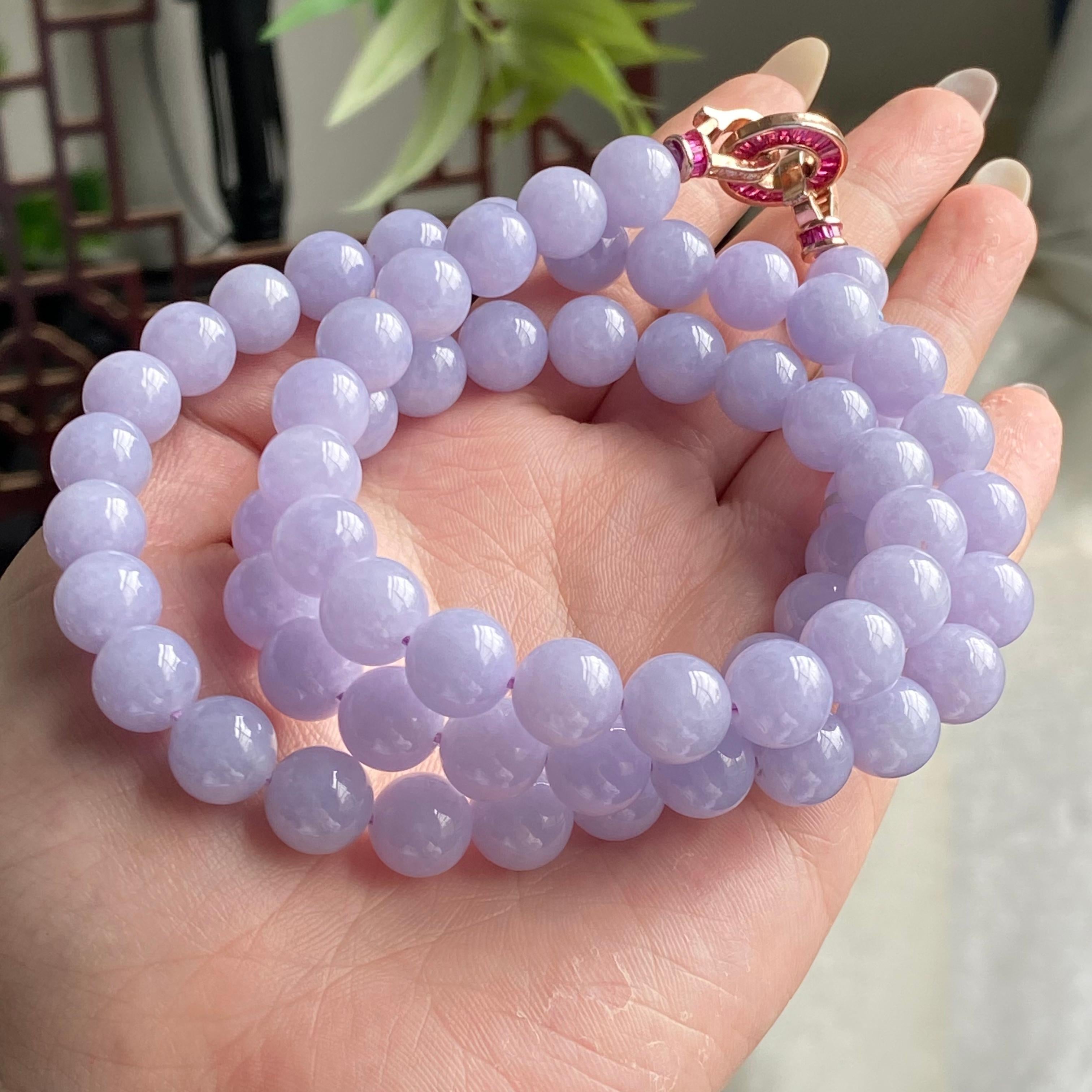 细糯种紫罗兰珠链（66颗）（yc196842）