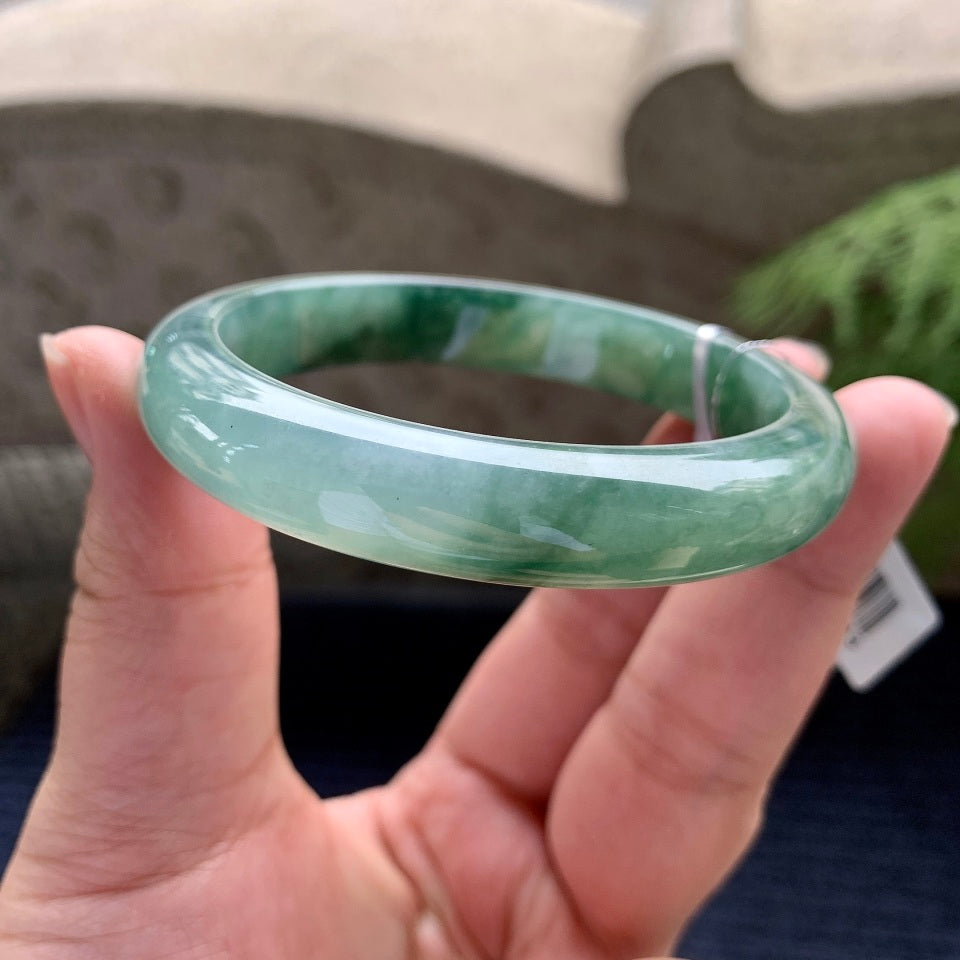 细糯种飘花平安镯（58mm）（yc089231）
