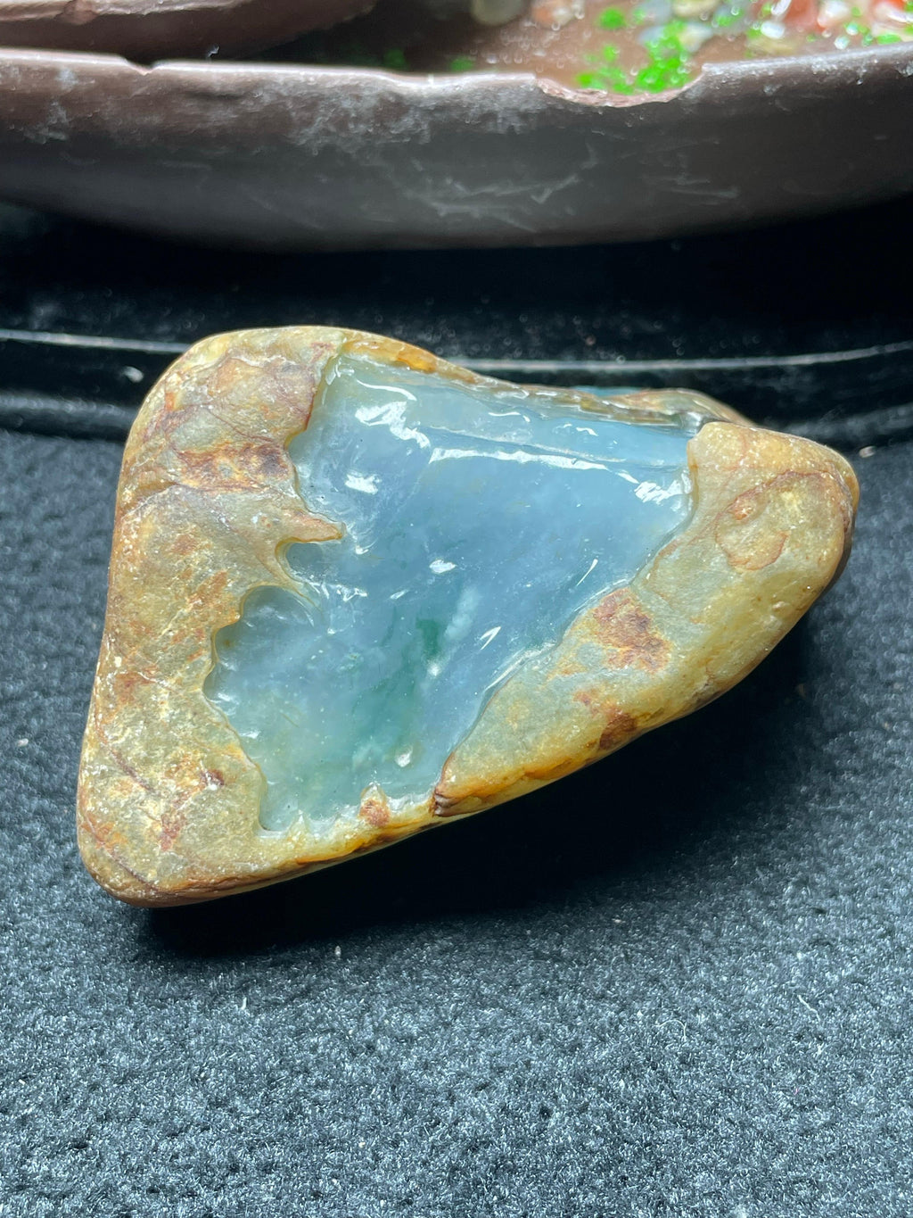 大马坎雪花棉冰飘花牌子挂件料（yc539742）