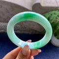 细糯种翠绿平安镯（55.3mm）（yc118762）