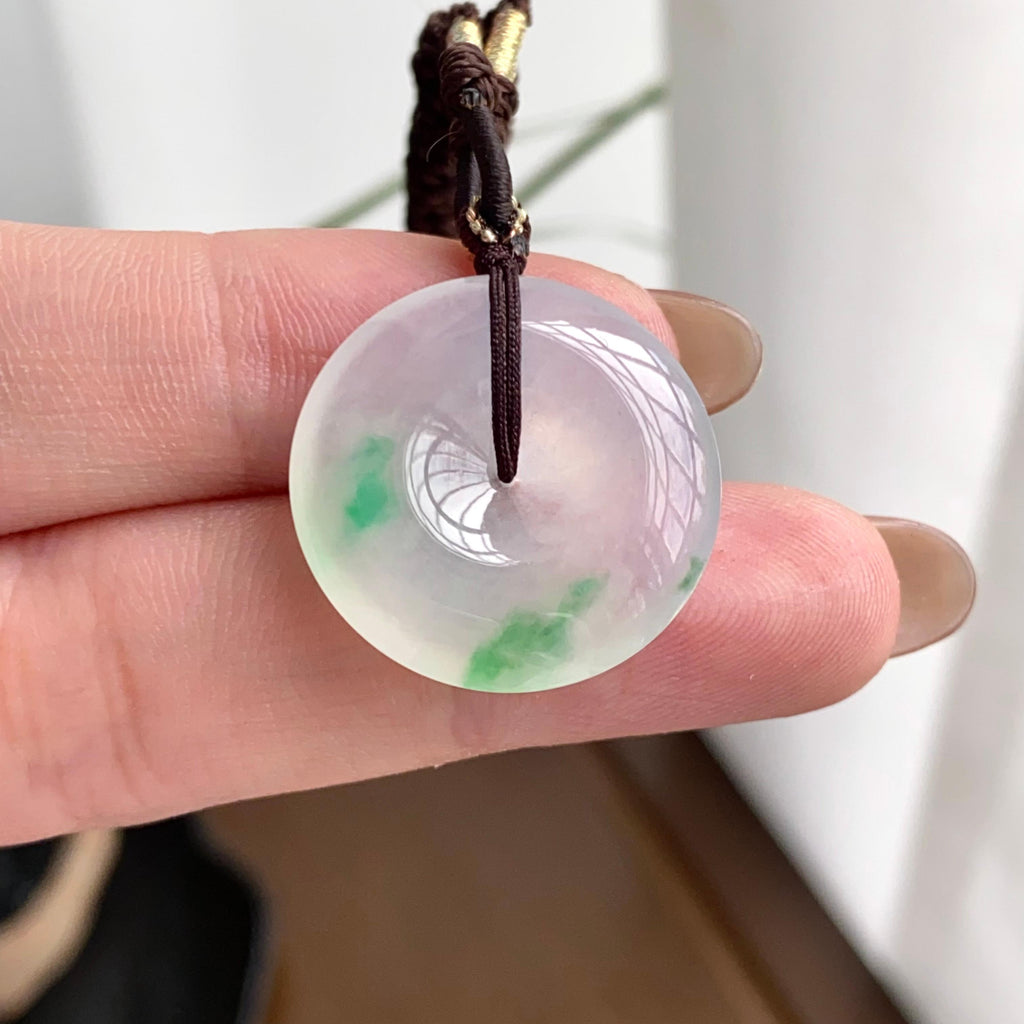 冰种飘花平安扣吊坠（yc262759）