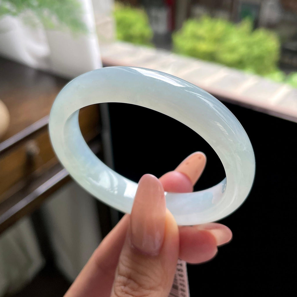 糯冰种淡晴底贵妃 53.3圈 天然缅甸A货翡翠（yc703271）
