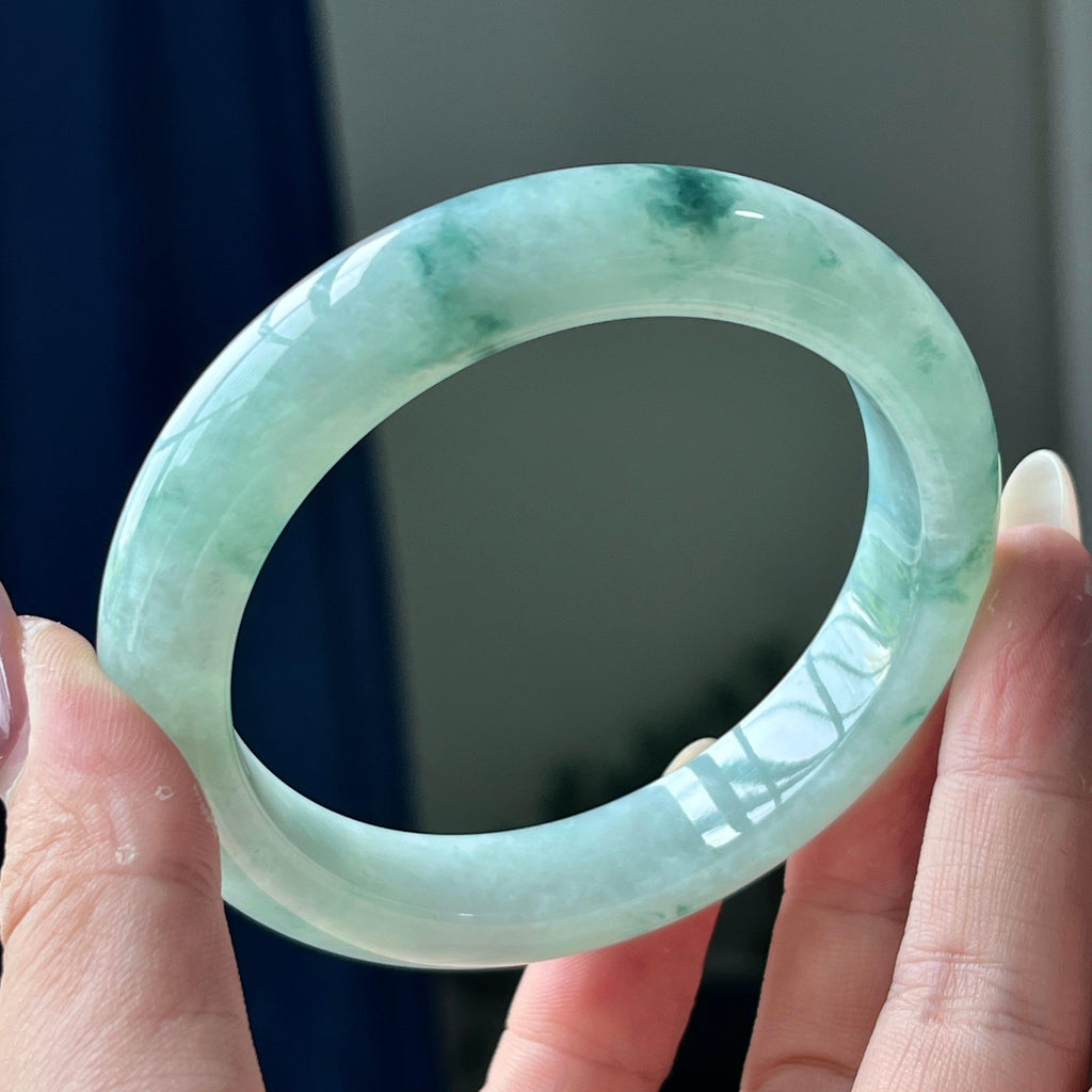 细糯种飘花平安镯（58圈）（yc198065）