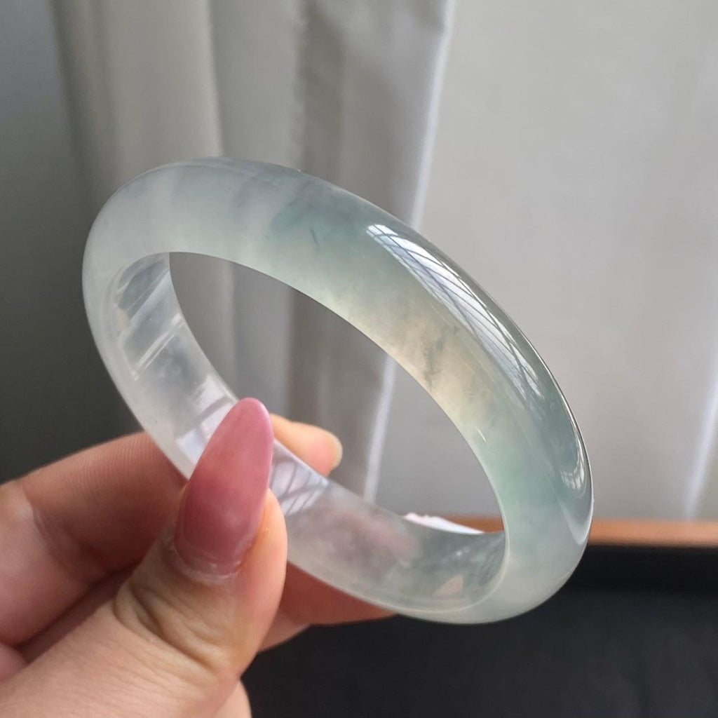 冰种黄加绿正圈手镯（57圈）（yc280787）