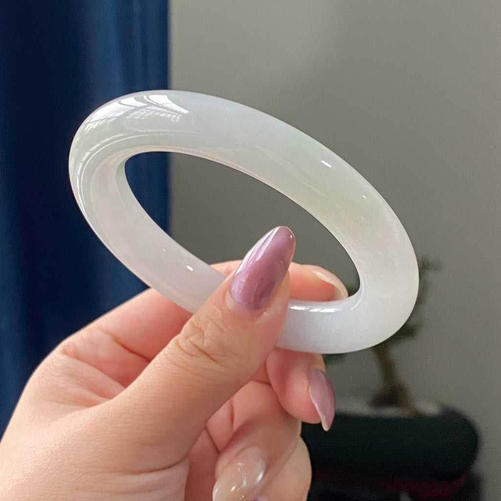 细糯种蓝底圆条手镯（56圈）（yc196178）