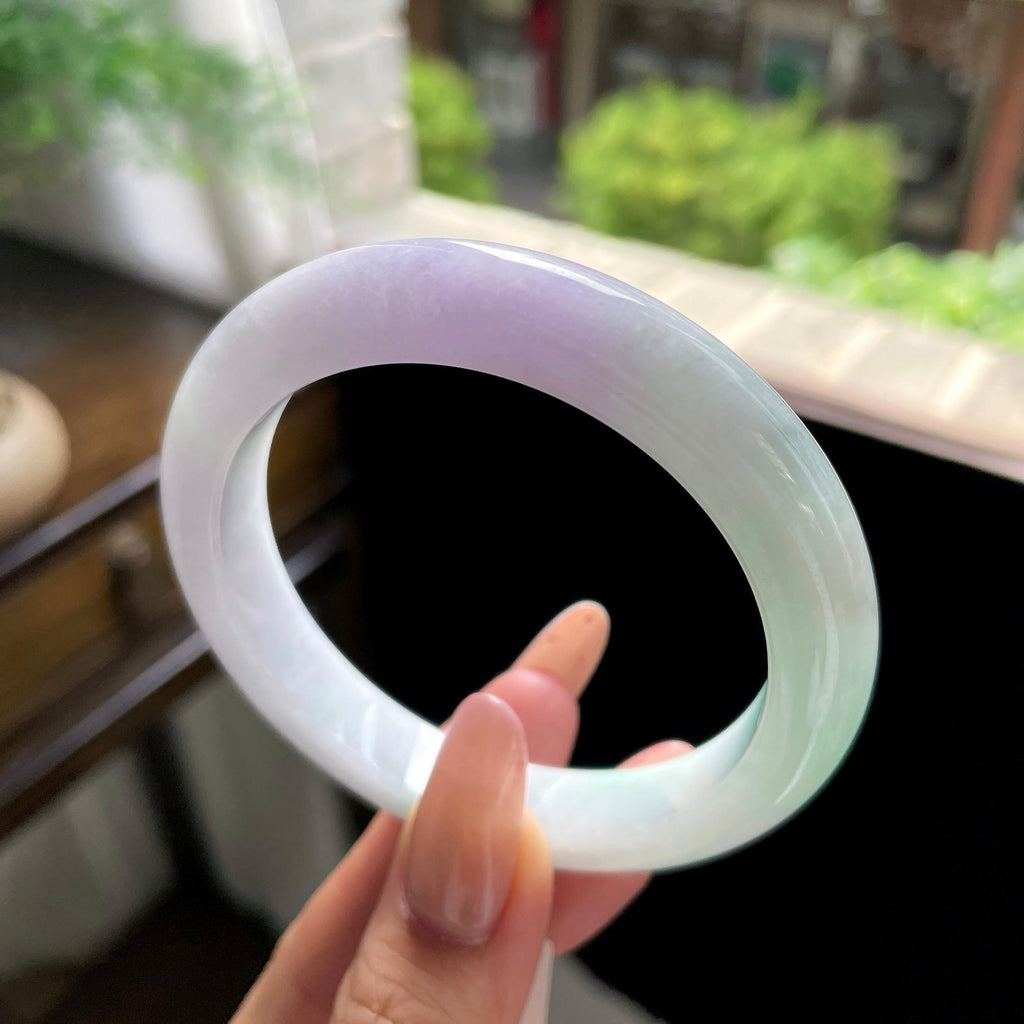 细糯种春彩正圈平安镯 58.6圈（yc707474）