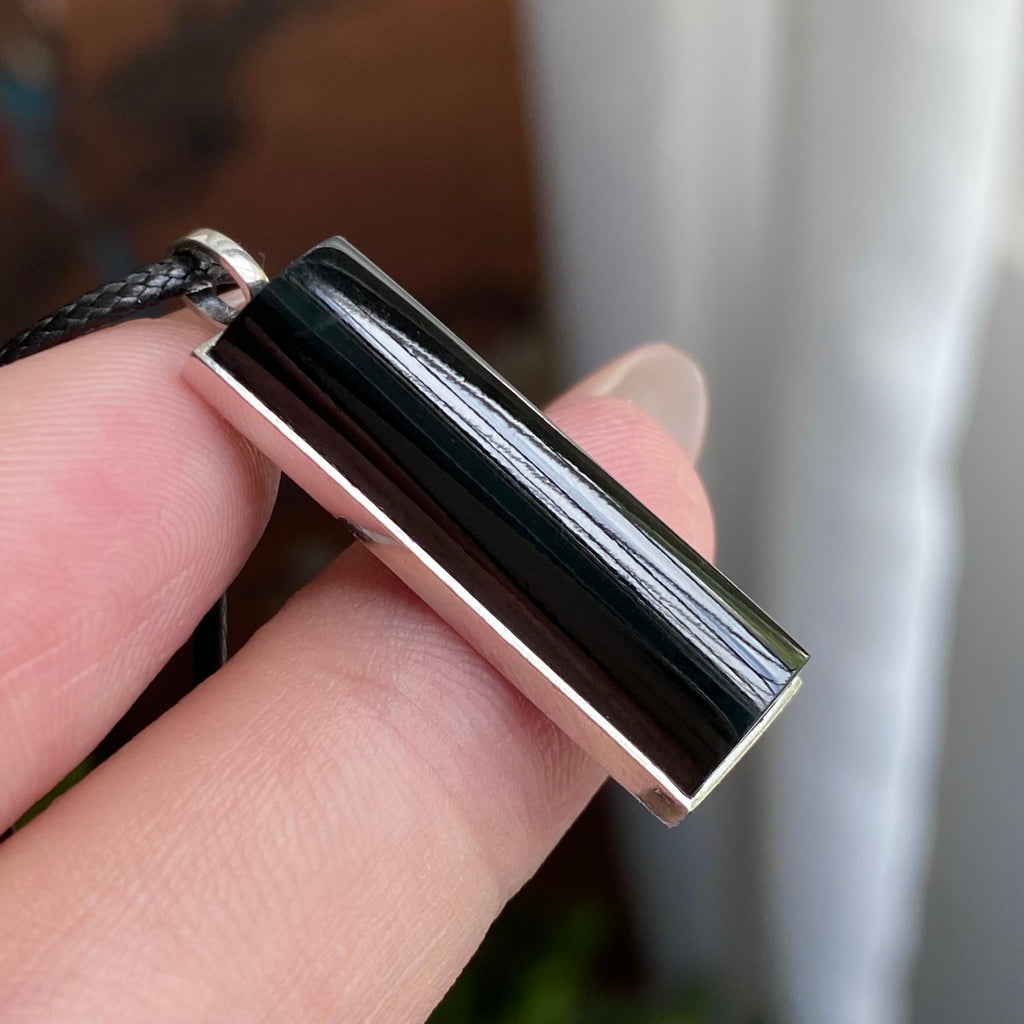 18k金镶墨翠无事牌吊坠（yc235113）