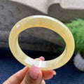糯冰种黄翡平安镯（56.5mm）（yc092177）