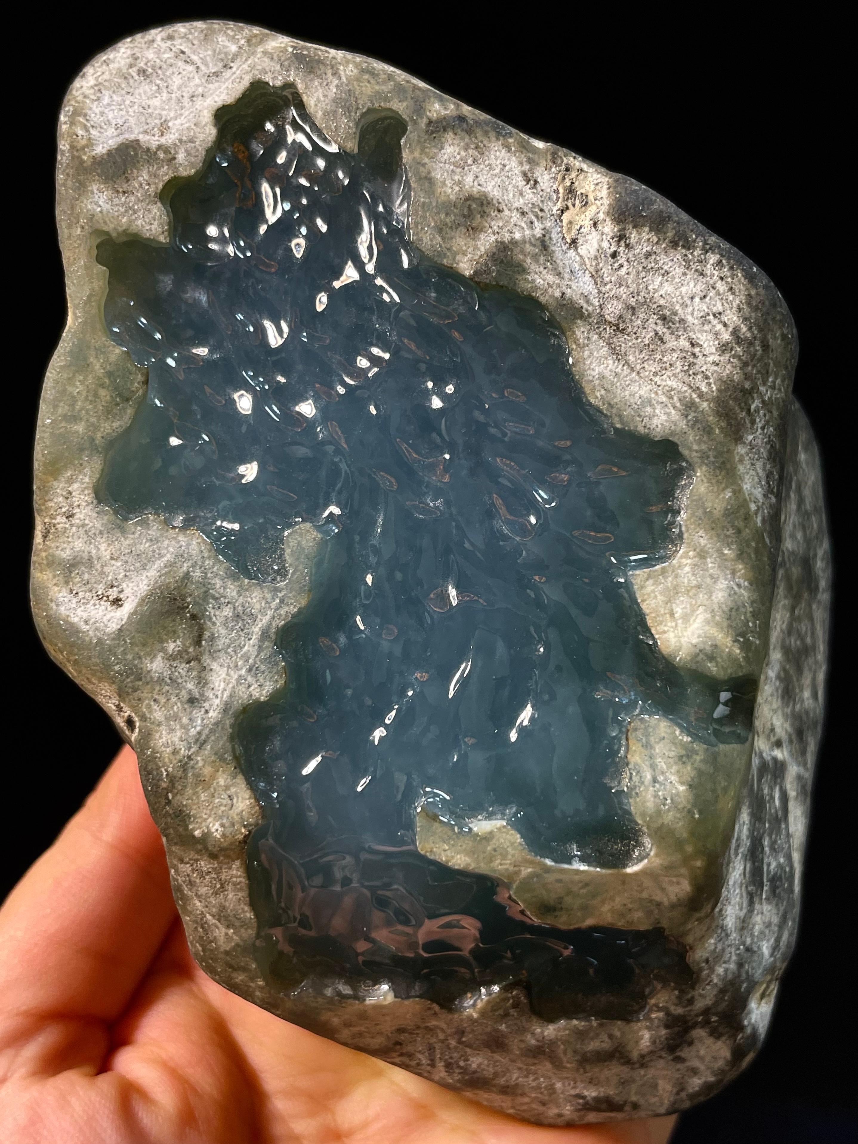 老坑莫西沙天空蓝开窗料（yc335813）