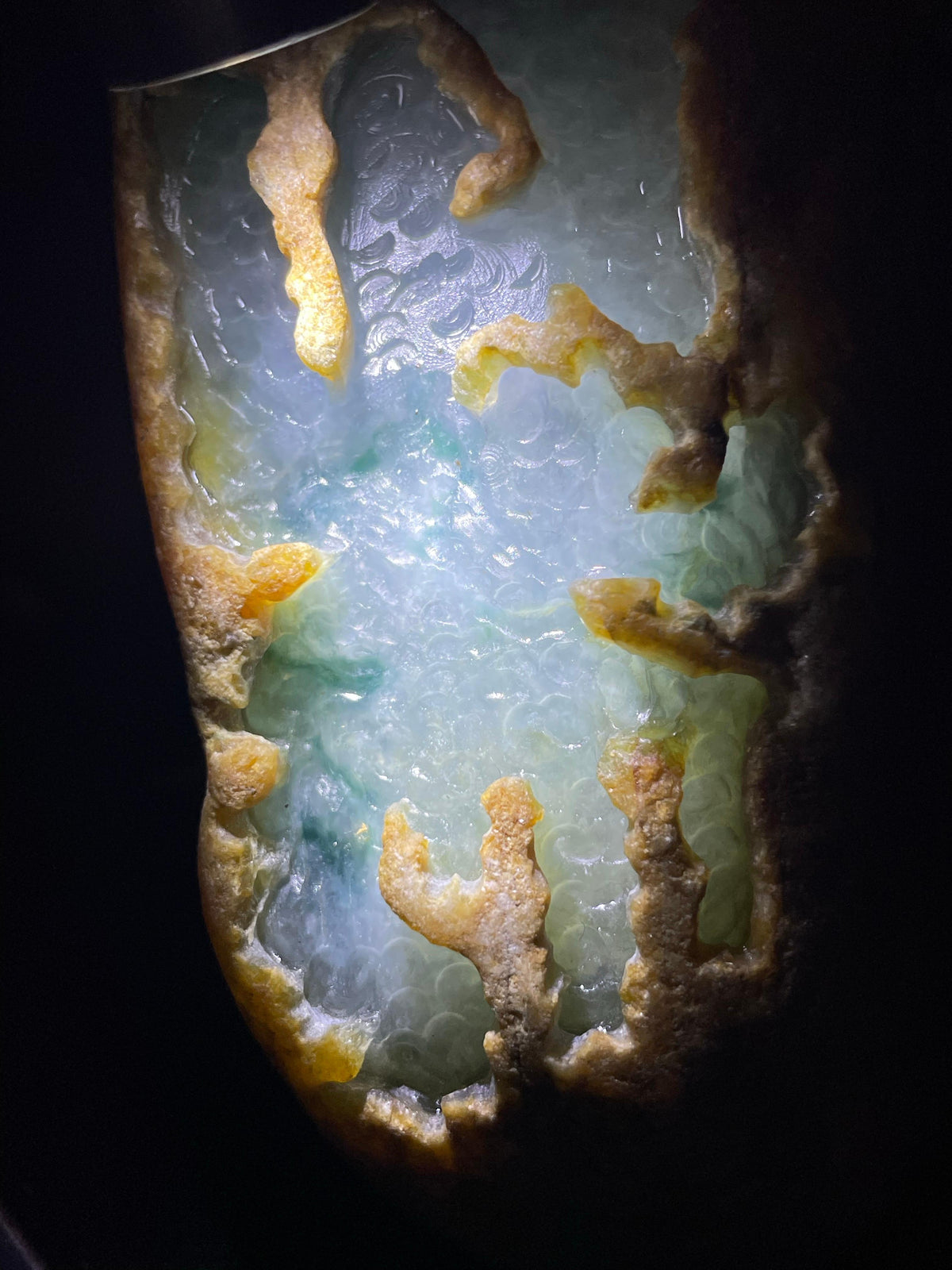 大马坎冰飘花开窗料（yc707615）