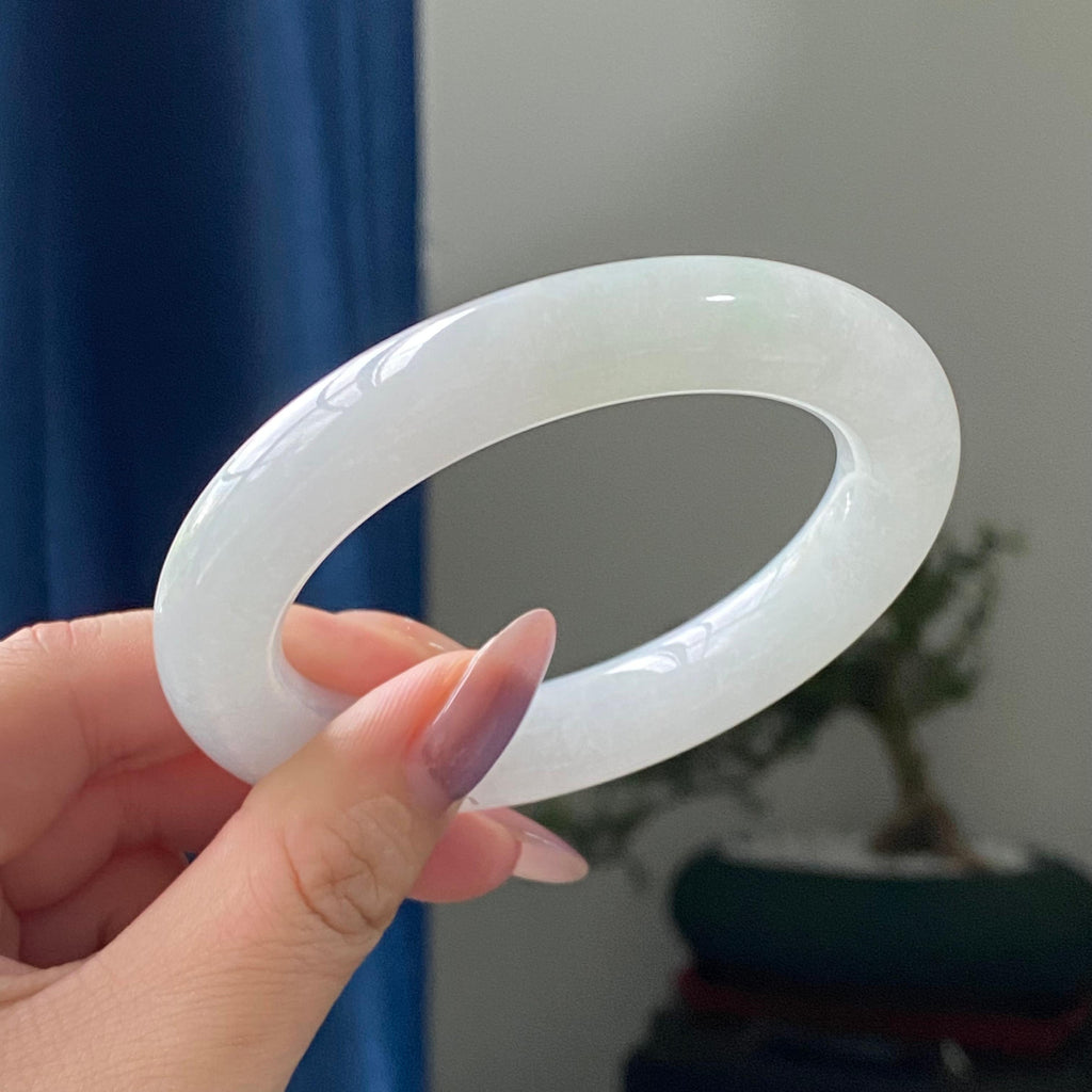 细糯种蓝底圆条手镯（56圈）（yc196178）