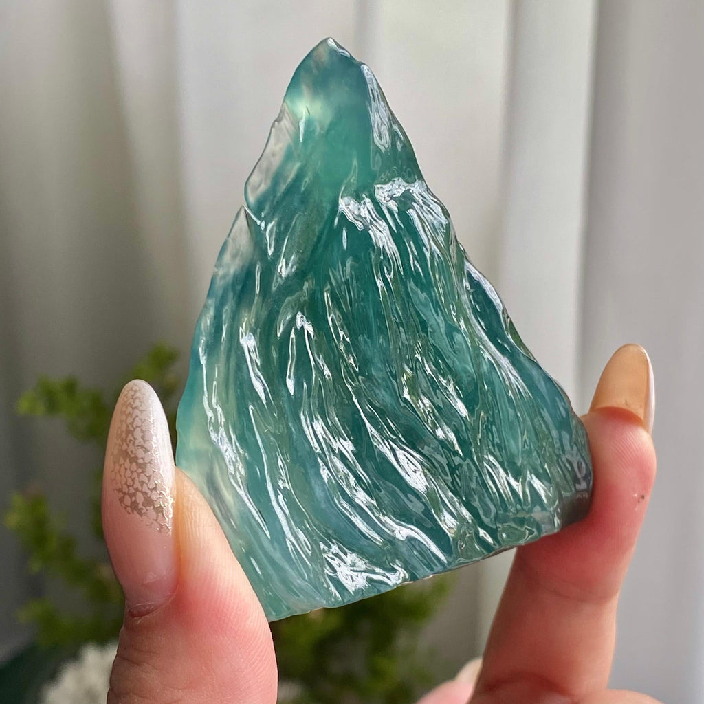 冰种蓝水冰川摆件（yc223128）