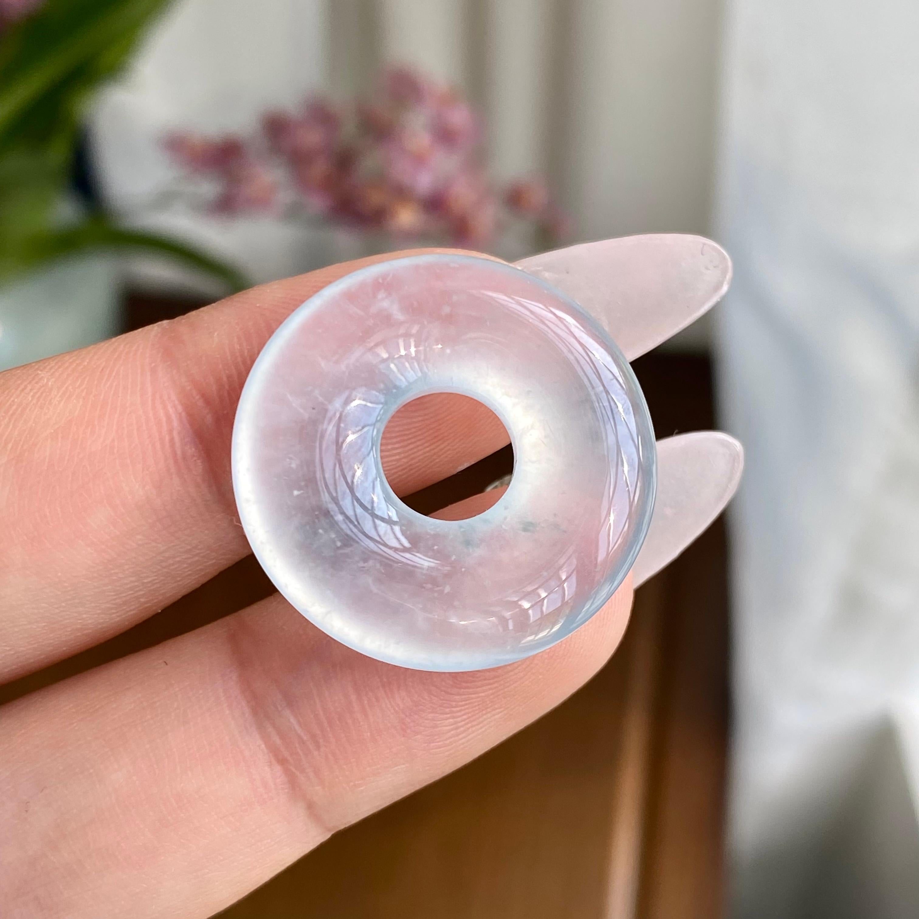 高冰种晴底平安扣吊坠（yc300257）