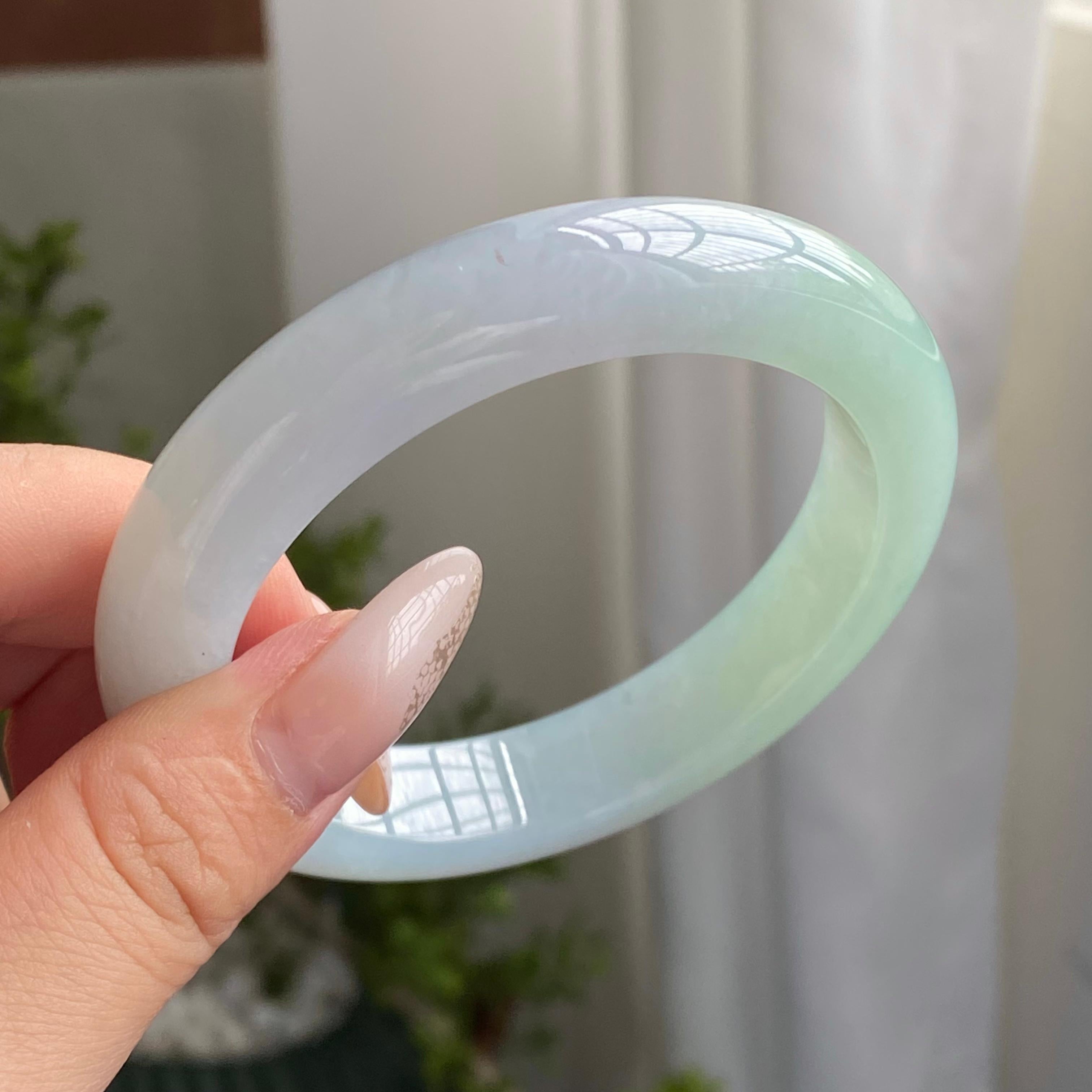 糯冰种晴底平安镯（56圈）（yc221703）