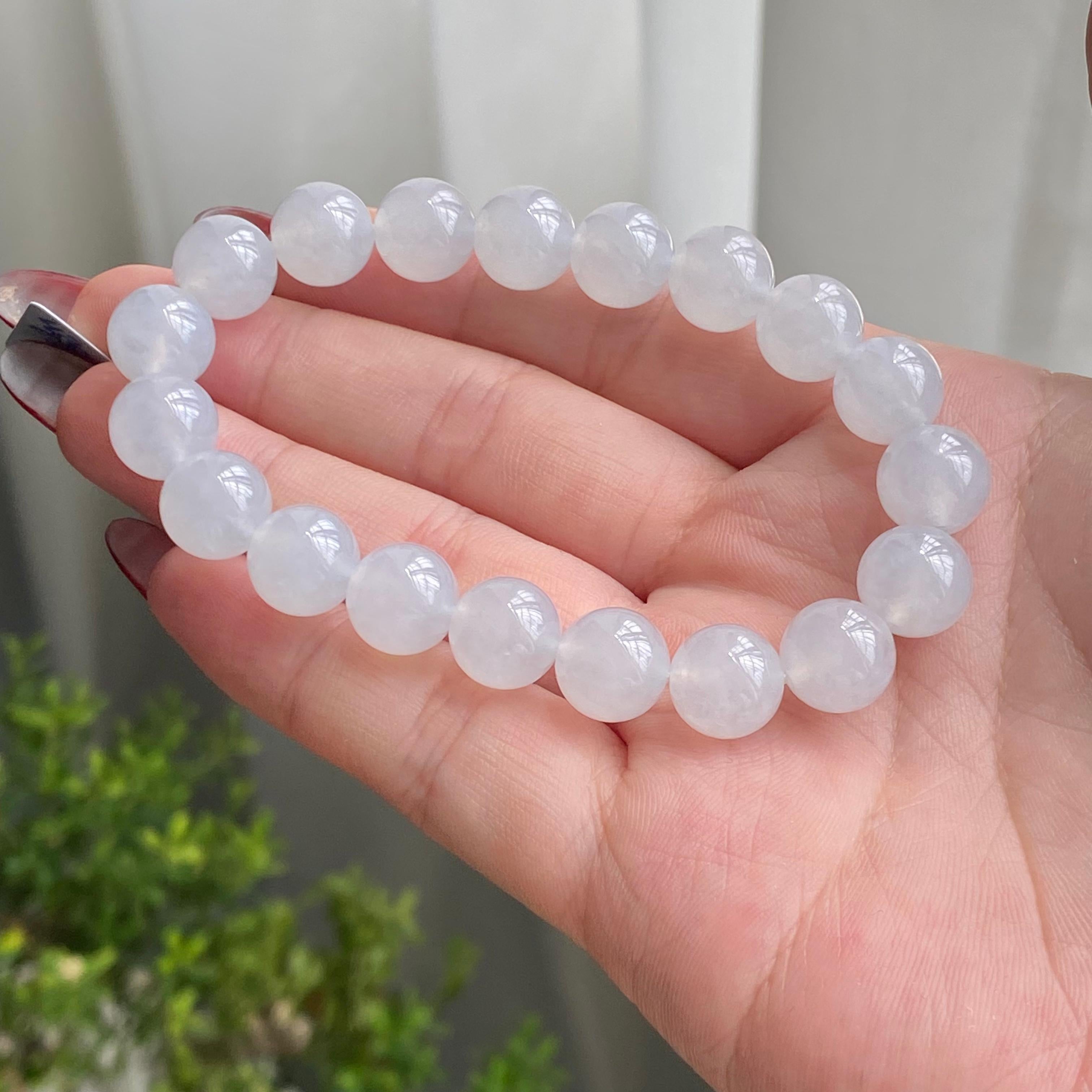冰种白月光单圈手串（19颗）（yc215652）