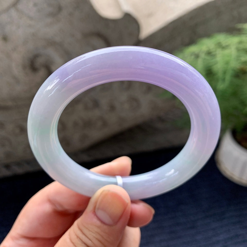细糯种春彩圆条手镯（53.7mm）（yc091794）