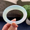 糯冰种淡晴底圆条手镯（55.3mm）（yc113942）