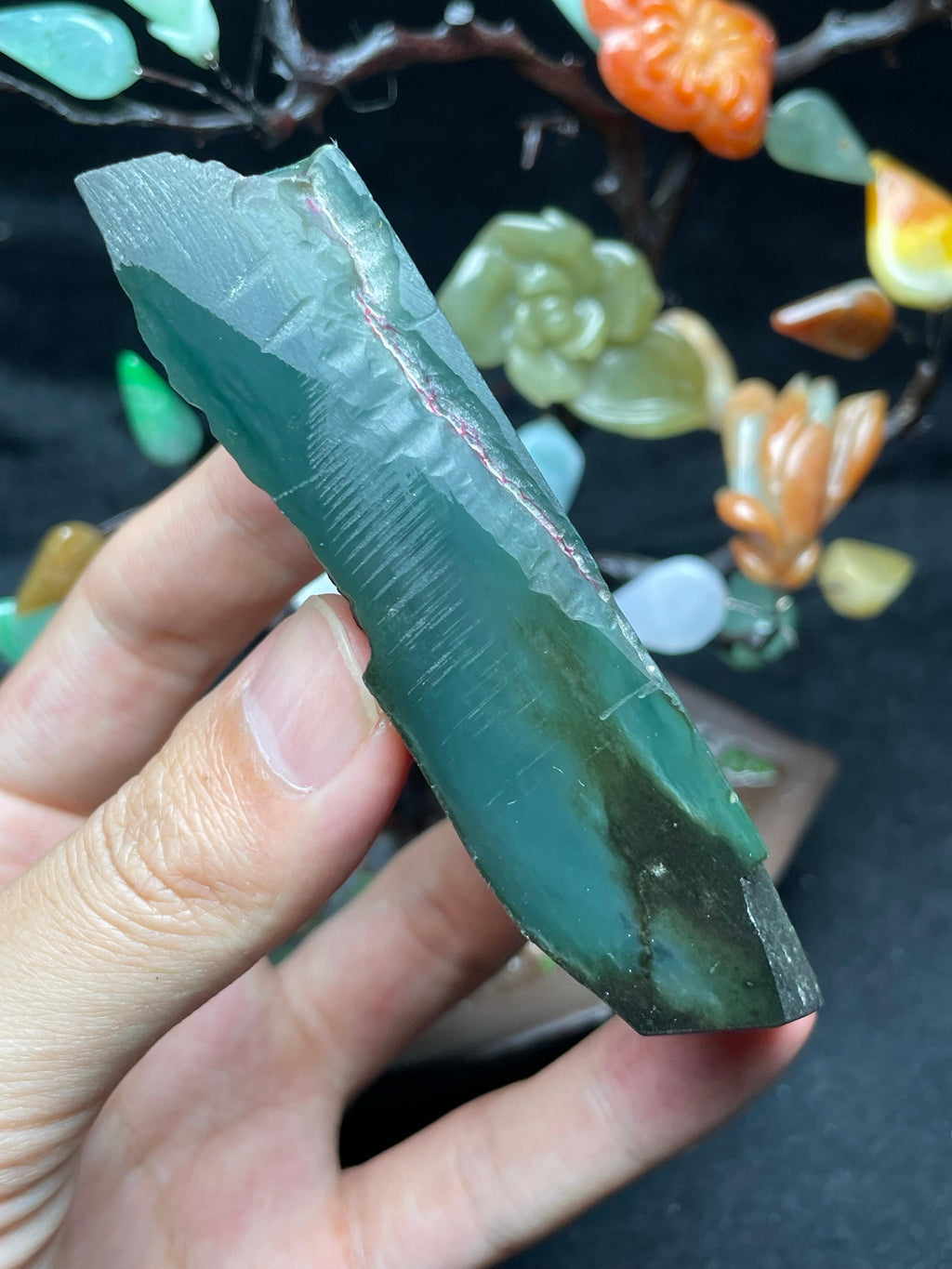 冰种湖水底片料（yc710536）