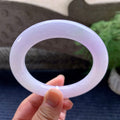 细糯种紫罗兰洒金圆条手镯（58.3mm）（yc101935）