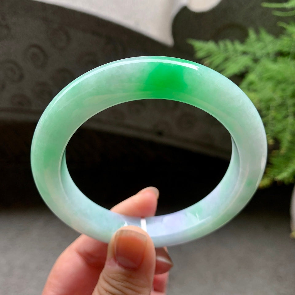 细糯种春彩平安镯（63mm）（yc097041）