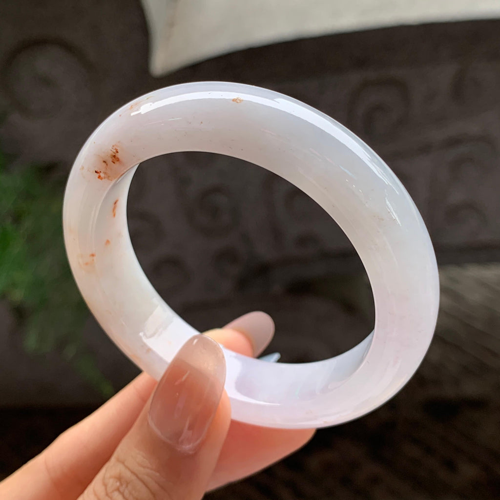 细糯种飘红翡正圈平安扣 50圈 天然A货缅甸翡翠（yc693089）