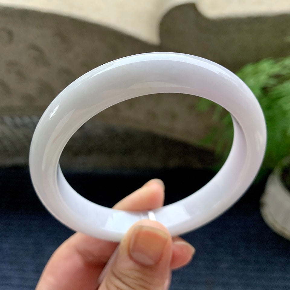 糯种淡紫罗兰平安镯（60mm）（yc113135）