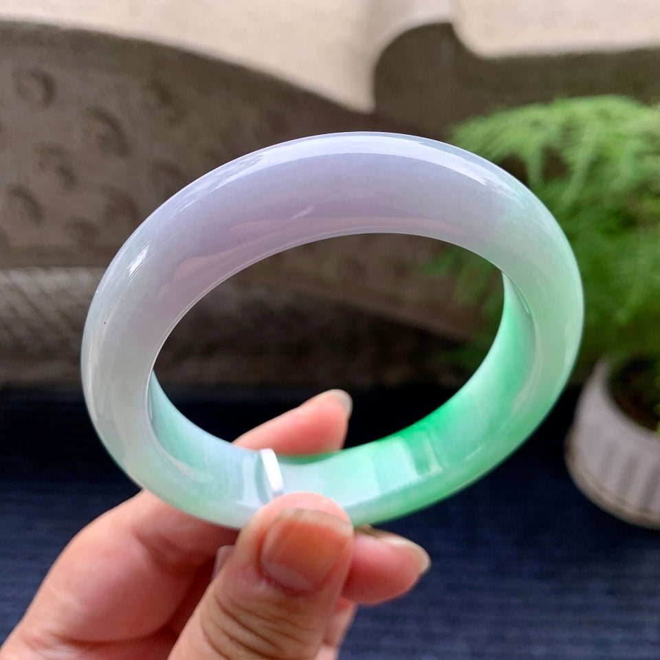 细糯种春彩平安镯（57.6mm）（yc097032）
