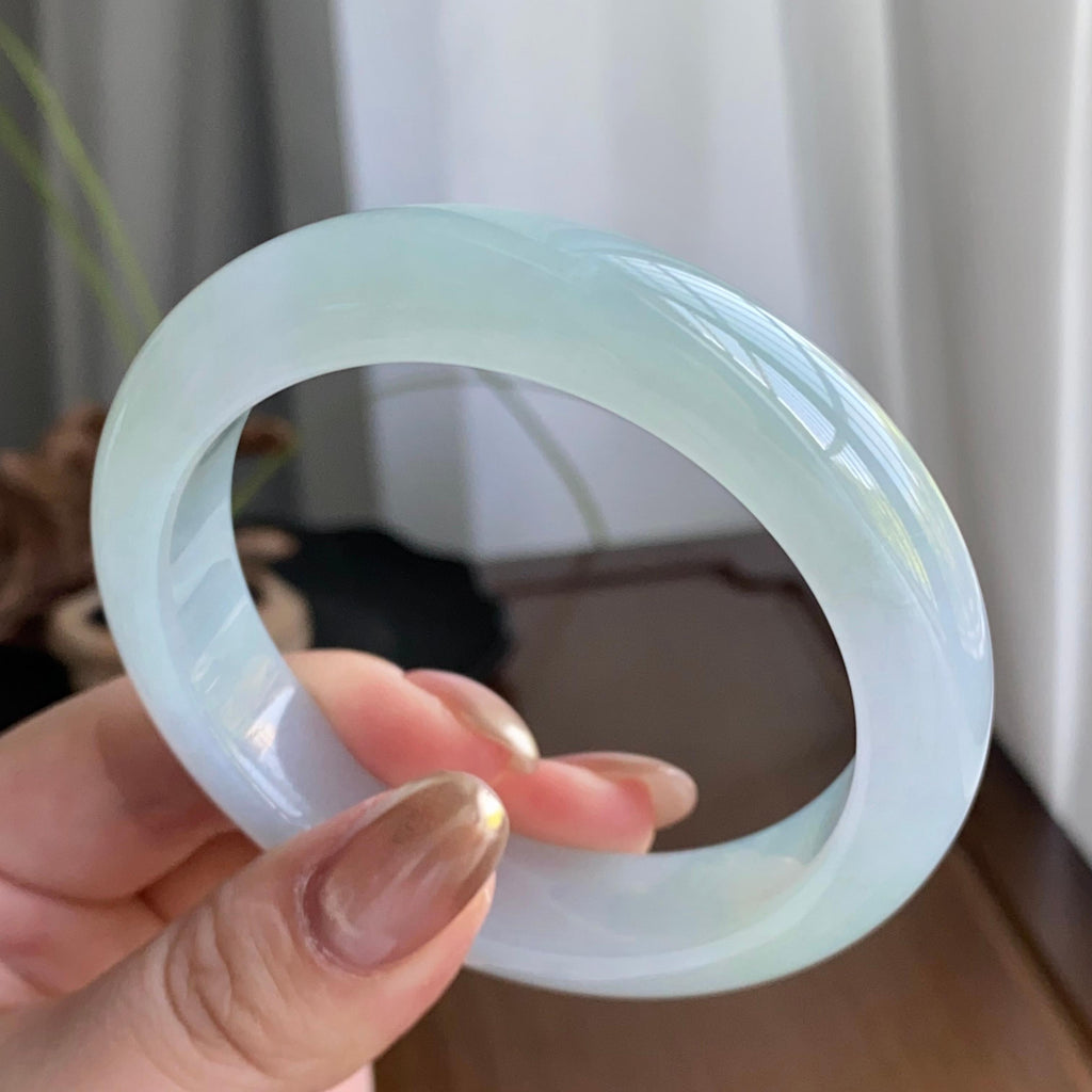 细糯种淡晴底平安镯（56圈）（yc258163）